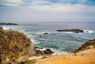 Scenic view of sea against sky