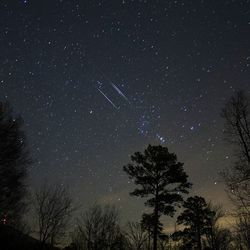 Low angle view of starry sky