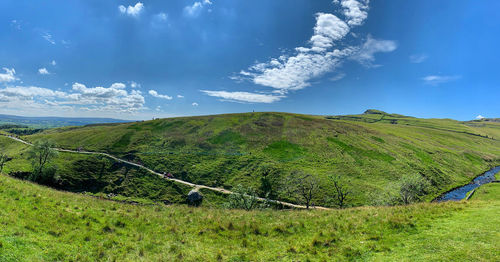 Panoramic view of landscape against sky