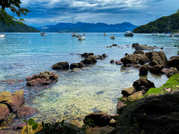 Scenic view of sea against sky