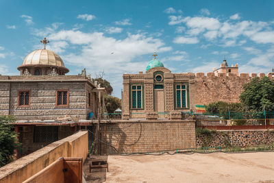 View of historic building against sky