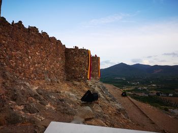 View of fort against sky