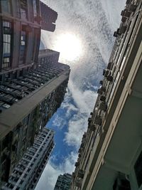Low angle view of buildings against sky