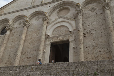 Low angle view of historical building