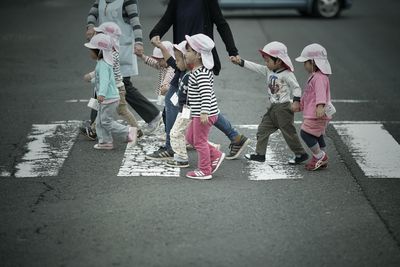 Children playing on street