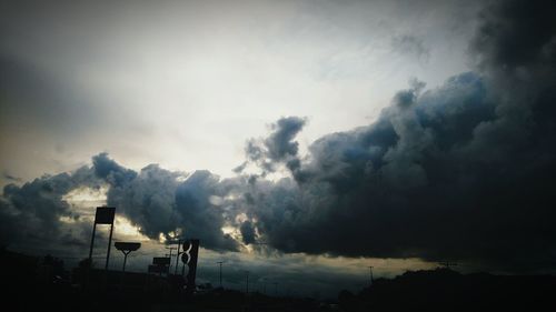 Storm clouds over mountain
