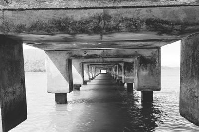 View of pier over sea