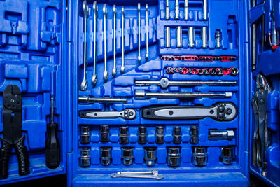 Full frame shot of tool box