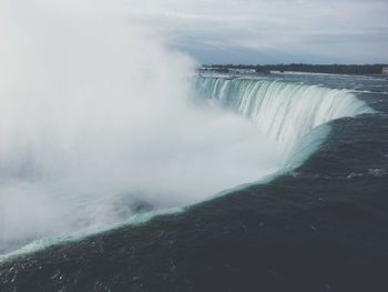 Scenic view of waterfall