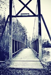 Footbridge over river