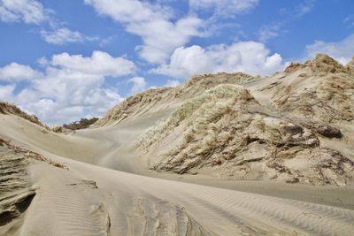 Scenic view of desert against sky