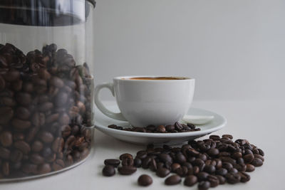 Close-up of coffee cup