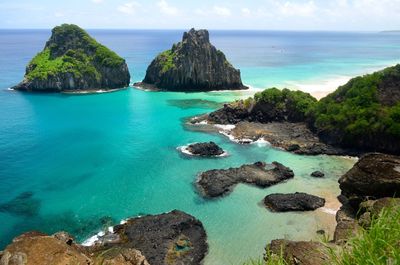 Panoramic view of sea against sky