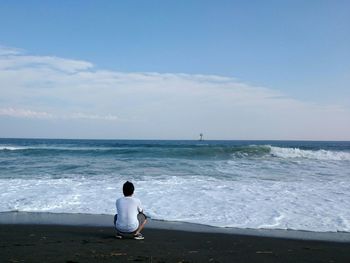 Scenic view of sea against sky