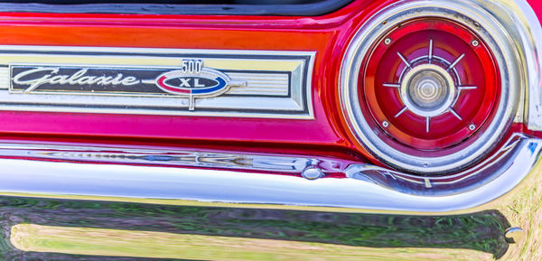 Close-up of vintage car