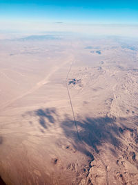 Aerial view of landscape against sky