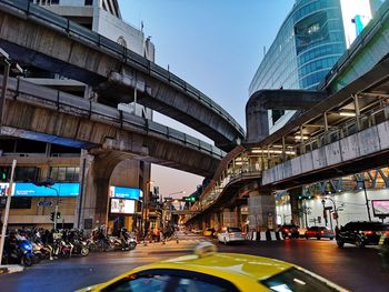 View of bangkok city centre street