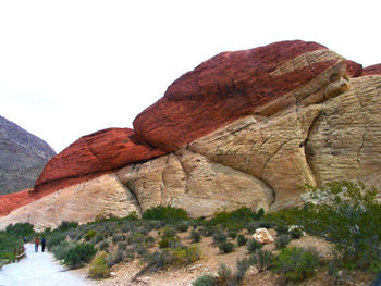 Rock formations on landscape