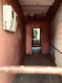 Interior of abandoned building