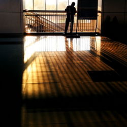 Woman standing on floor