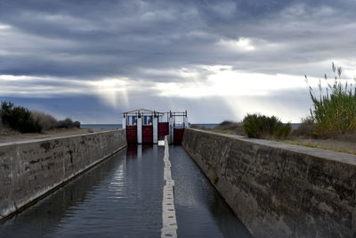 Scenic view of river against sky