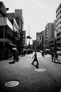 View of city street