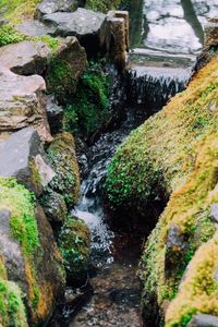 Close-up of flowing water