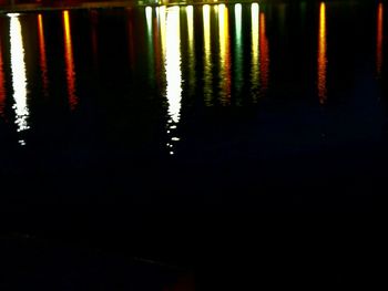 Reflection of illuminated sky in water