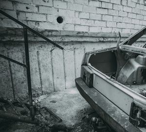 Interior of old abandoned building