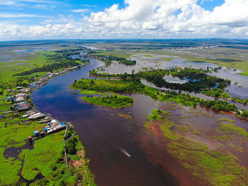 Scenic view of landscape against sky