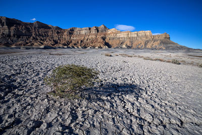 Scenic view of desert against sky