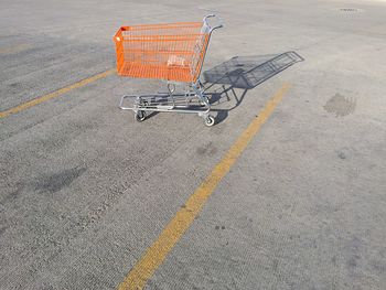 View of train on road