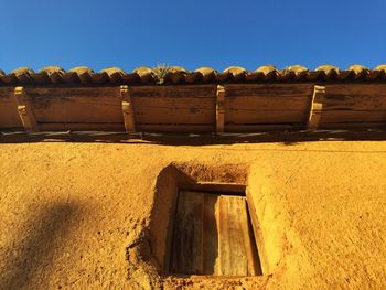 Built structure against clear blue sky