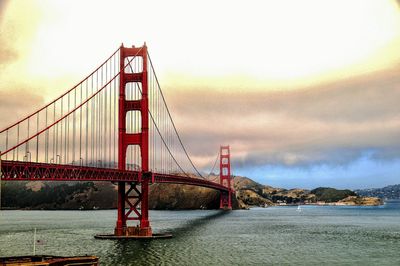 Golden gate bridge against sky