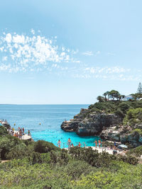 Scenic view of sea against sky