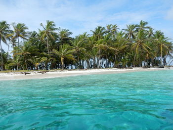Scenic view of swimming pool against sky