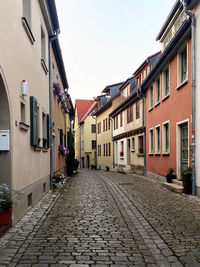 Street amidst buildings in town