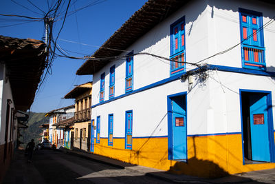 Beautiful streets of the heritage town of salamina located at the caldas department in colombia.