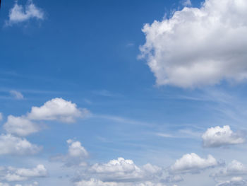 Low angle view of clouds in sky