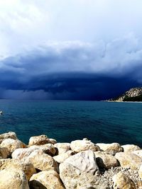 Scenic view of sea against sky