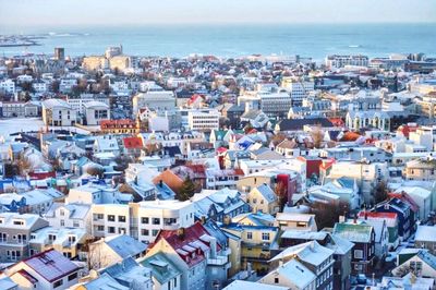 Aerial view of cityscape