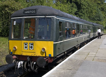 Train on railroad track