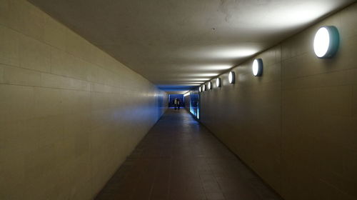 Empty subway tunnel