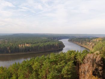 Nemunas river in lithuania