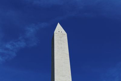 Low angle view of washington monument