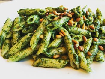 Close-up of pasta in plate