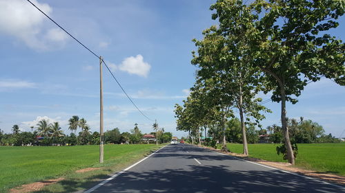 Road passing through landscape