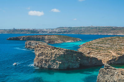 A landscape of comino and gozo 