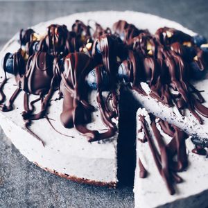 Close-up of chocolate cake