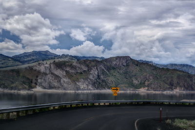 Scenic view of a corner road